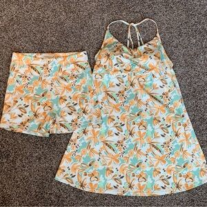 Halara strappy floral dress w/shorts (discontinued)